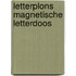 Letterplons magnetische letterdoos