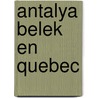 ANTALYA BELEK EN QUEBEC door Bart Horenbeck