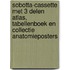 Sobotta-cassette met 3 delen atlas, tabellenboek en collectie anatomieposters