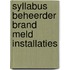 Syllabus Beheerder Brand Meld Installaties