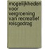 Mogelijkheden voor vergroening van recreatief reisgedrag