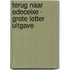 Terug naar Odeceixe - Grote Letter Uitgave