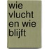 Wie vlucht en wie blijft