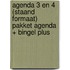 Agenda 3 en 4 (staand formaat) pakket agenda + Bingel Plus