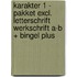 Karakter 1 - pakket excl. letterschrift werkschrift A-B + Bingel Plus