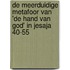 De meerduidige metafoor van 'de hand van God' in Jesaja 40-55