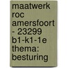 Maatwerk ROC Amersfoort - 23299 B1-K1-1E Thema: Besturing door Onbekend