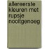 Allereerste kleuren met Rupsje Nooitgenoeg