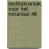 Rechtskroniek voor het notariaat 46