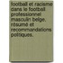 Football et racisme dans le football professionnel masculin belge. Résumé et recommandations politiques.