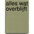 Alles wat overblijft