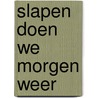 Slapen doen we morgen weer by Alice Bakker
