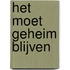 Het moet geheim blijven