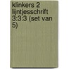 Klinkers 2 Lijntjesschrift 3:3:3 (set van 5) by Unknown
